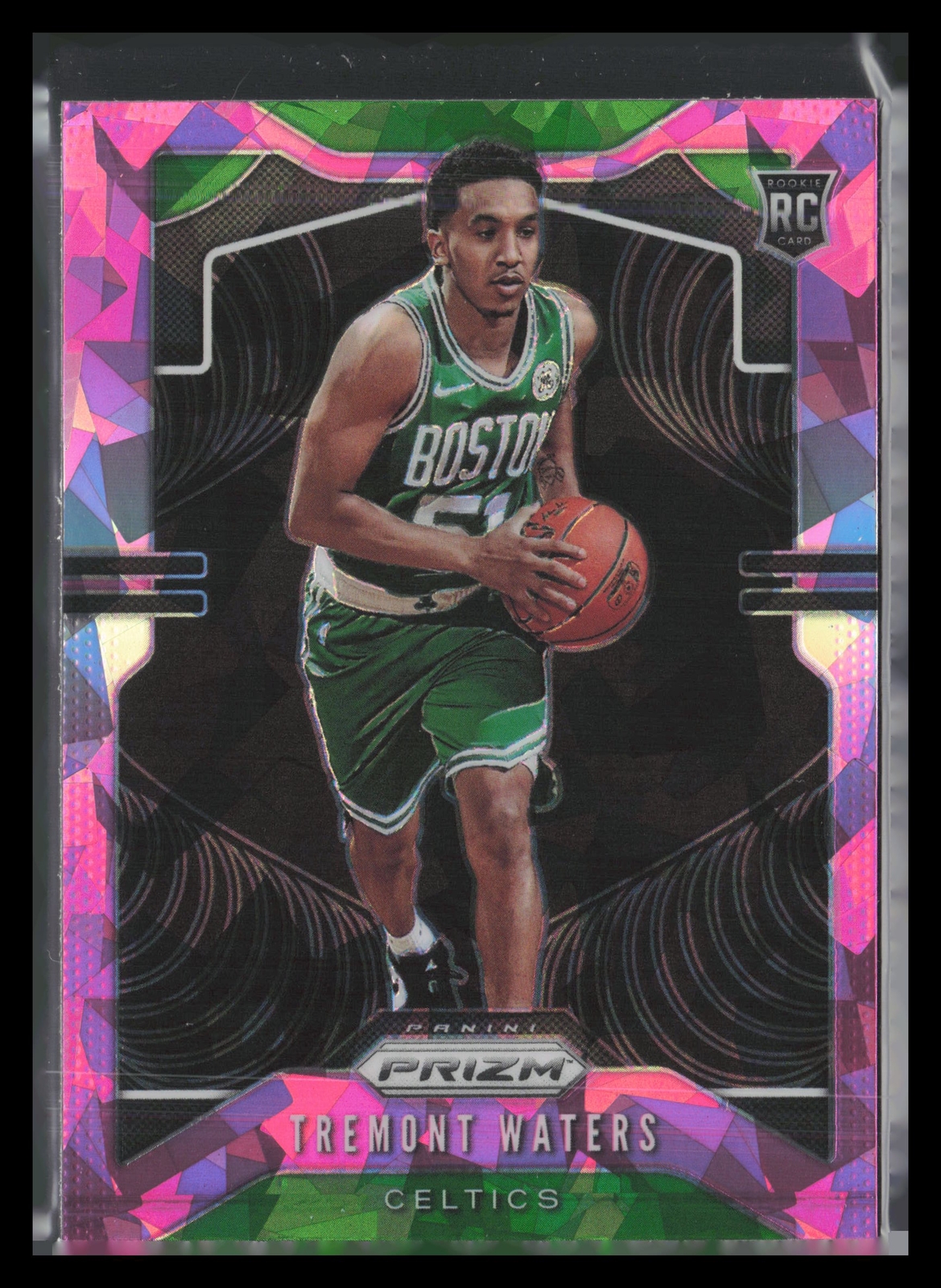 2019-20 Panini Prizm Prizms Pink Ice #286 Tremont Waters