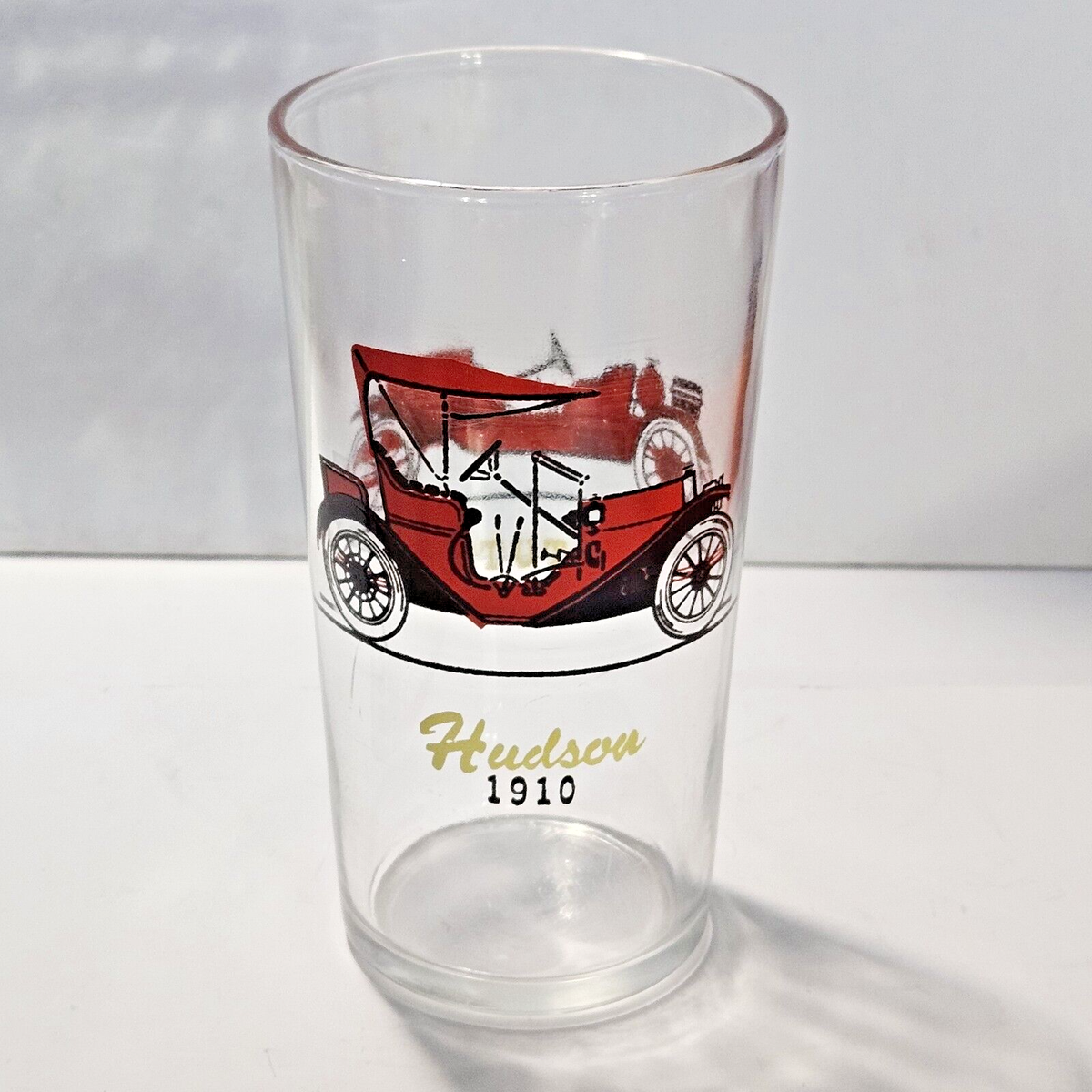 Vintage Classic Cars 1910 Hudson 1914 Stutz 10oz Tumbler Glass 5 1