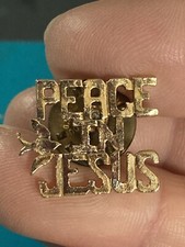 Peace In Jesus Lapel Pin EUC K548