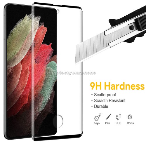 Für Samsung Galaxy S24 S23 S22 Ultra/+ S21 FE 5G Hartglas Displayschutzfolie - Bild 7 von 16