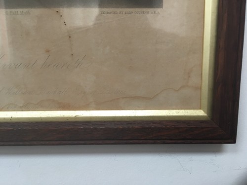 ANTQ 1854 SPEAK LORD FOR THY SERVANT HEARETH ENGRAVING FRAMED - Picture 11 of 12