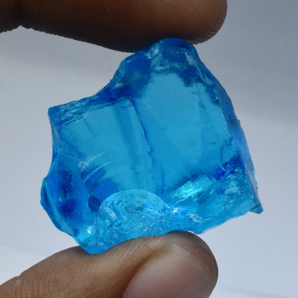 СЕРТИФИЦИРОВАННЫЙ сапфир синий необработанный необработанный драгоценный камень россыпью огромный размер - Изображение 4 из 4