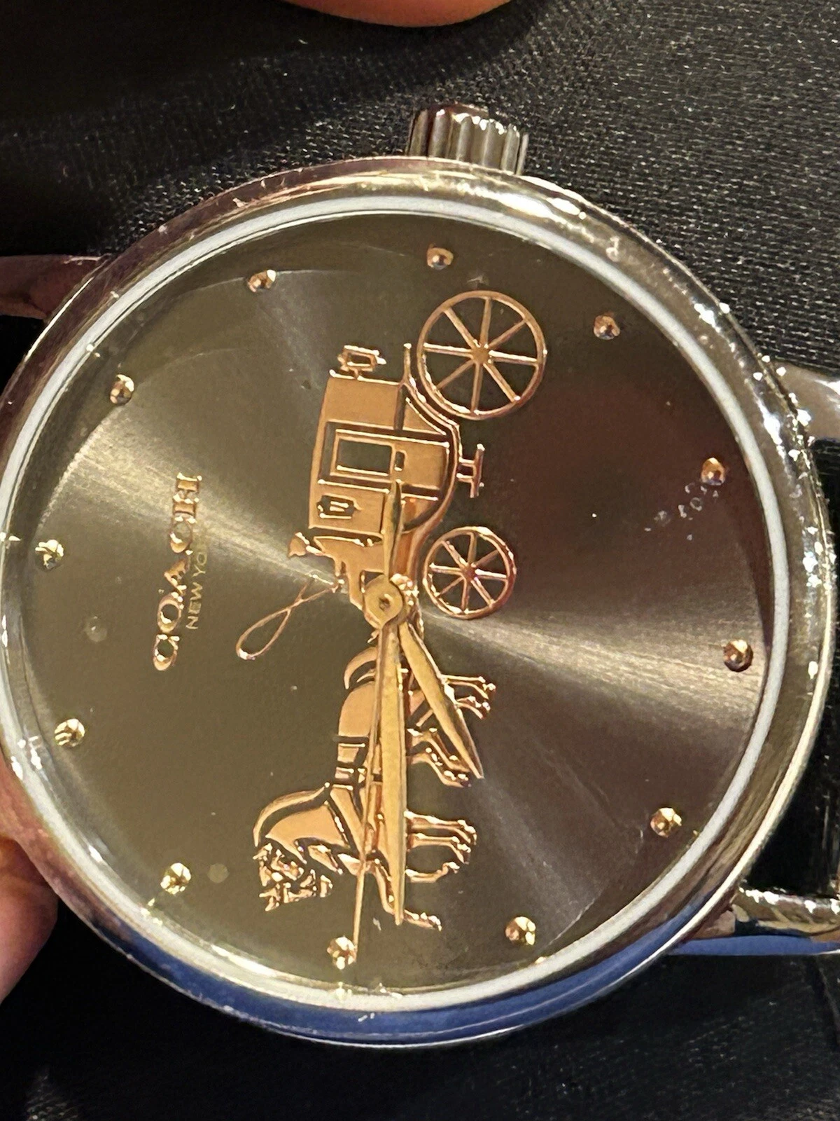 Orologio Nuovo con Etichette 14502924 autentico Coach Quadrante Grigio Grande Bracciale Maglia Acciaio Inox