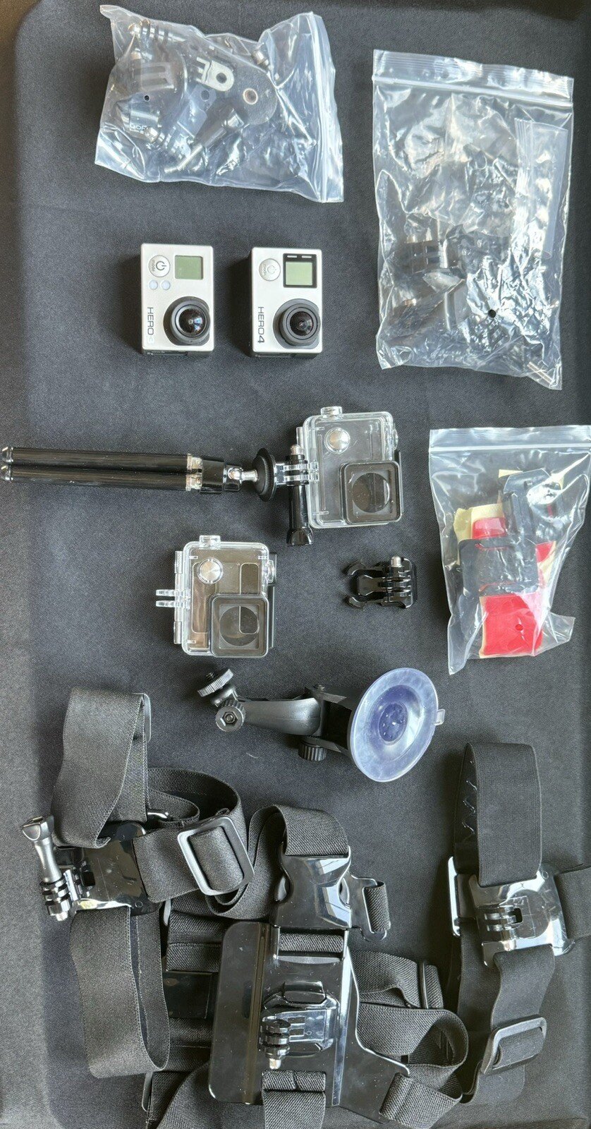 GoPro Hero 3 and 4 Action Camera Bundle with 2X 32GB Micro SD Cards and Accessories-image