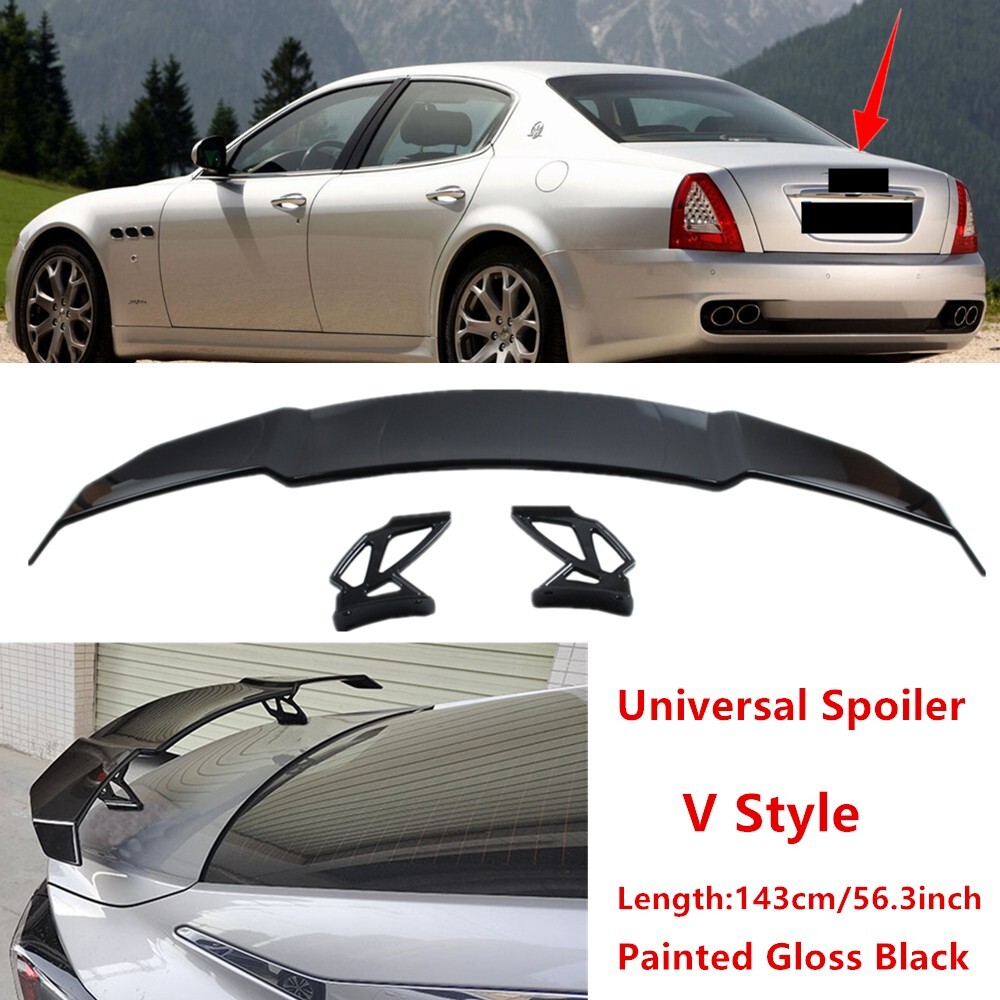 Fit For Maserati Quattroporte 04-13 Trunk Racing Spoiler Wing Universal Painted