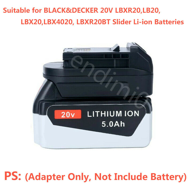 1 fits PORTER-CABLE 18V Tools Adapter Uses BLACK&DECKER 20V LBX20/LB20 Batteries
