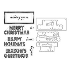 Hero Arts HA RT "HOLIDAY MARQUEE MESSAGES" Stamps OR Stamps Dies Bundle 2024