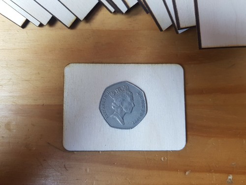 7 x 5 cm Rohling RECHTECK Scheibe - Gravur Holzform Anhänger Rohling Dekor - Bild 6 von 6