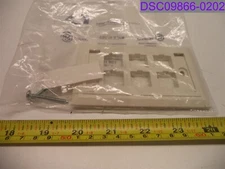 Qty = 4: Lucent Technologies 6 Port White Faceplate M16L-262 P/N 108168584