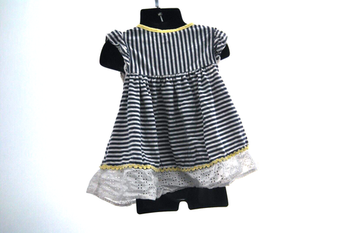 Toddler Dress by Kids Size 3T Blue and White Striped - Picture 7 of 24