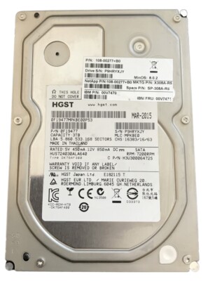 Used 3.5" SATA Hard Drive - Choose 1TB, 2TB, 3TB, 4TB, Or 6TB For Desktop PC, DVR, NAS, Or Mac