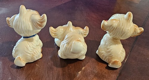 Set Of 3 Vintage Japanese Puppies - Picture 2 of 7