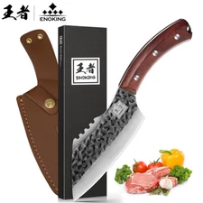 ENOKING Chef's Knife Meat Cleaver Viking Damascus Asian Kitchen Chopping Butcher