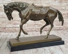 Vintage Cast Metal/Bronze Donkey/Burro Figurine Great Detail Home Decor Sale NR