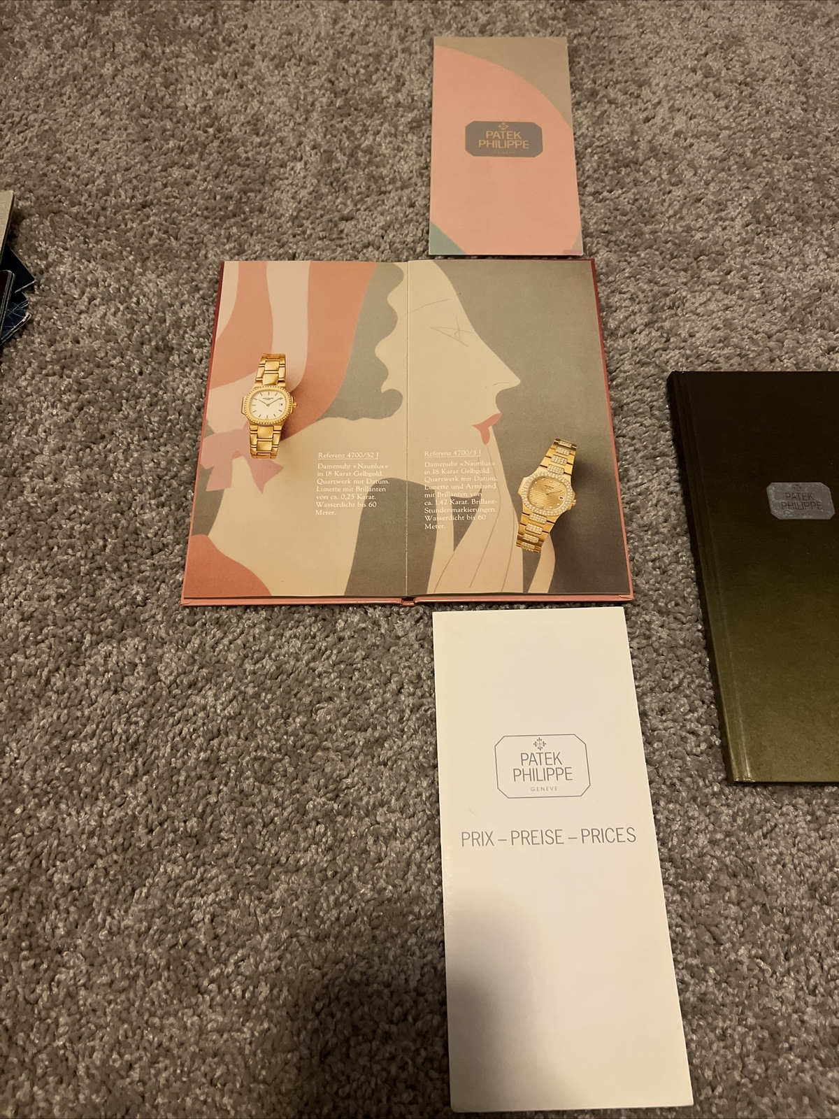 Patek Philippe Vintage ladies and mens catalogs very Rare (with price list) (DE) image 2