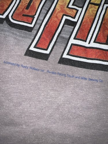 Vintage Rusty Wallace Miller Lite All Over Print NASCAR #2 T-Shirt Größe Large - Bild 11 von 19