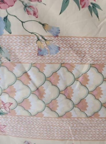 Vintage Di Lewis Casanova #2 Floral Striped Fabric w/Light Bckgrnd-By the Yard - Picture 10 of 15
