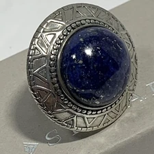 SILPADA Sterling Silver 925 BLUE LAPIS STATEMENT RING Peruvian NEW SIZE 6.5 8.5