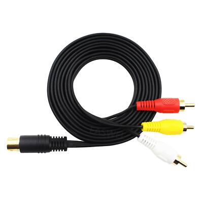 1,8 M Retro-Bit AV Cinch Audio Video Kabel für Sega Genesis 2 3 II III Ansc