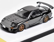 MC 1:64 Plating Grey RX-7 FD3S Carbon Racing Sport Model Diecast Metal Car