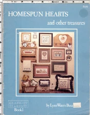 "Homespun Hearts & Other Treasures" Graph-It Arts Counted Cross Stitch Book 1