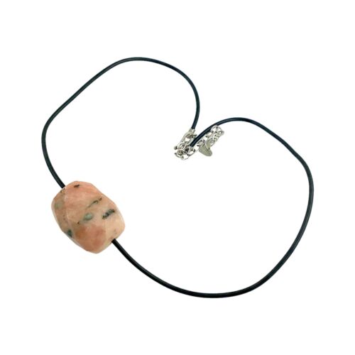 Jay King Desert Rose Pendant Necklace, 18 in, Rhodonite, 925 Sterling, Healing - Afbeelding 1 van 17