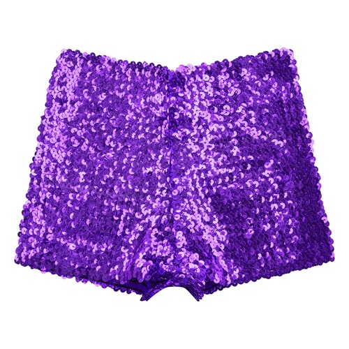 Girls Sequins Dance Shorts Rave Booty Dance Shorts Sparkle Short Hot Pants - Picture 83 of 106