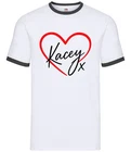 Love Heart Kacey Kiss - Mens Ringer - Musgraves Tour Gig Pop Music Festival