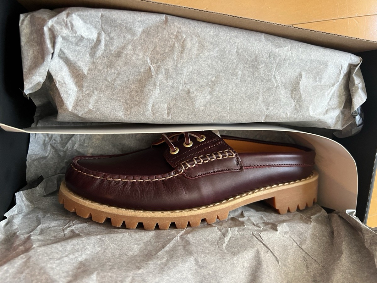 timberland 3 eye mule vibram sole new in hand brown UK8 EU42 US8.5