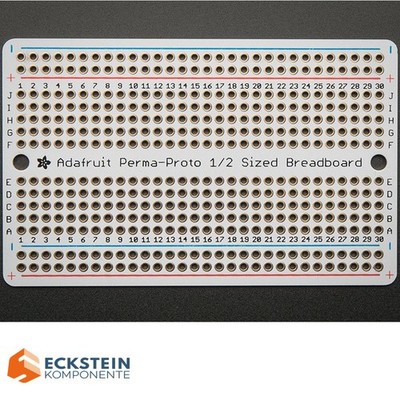 Adafruit Perma-Proto Half-sized Breadboard PCB - Single