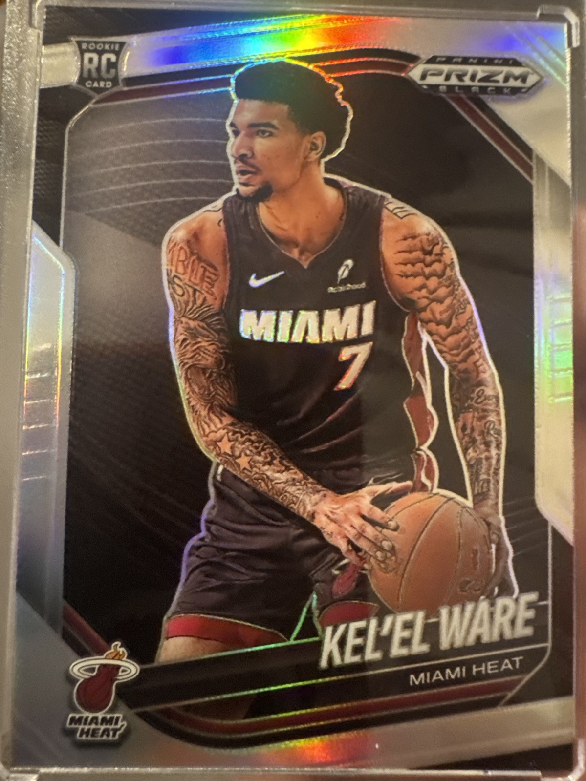 2024-25 Panini Prizm Black - Kel'el Ware, Kel'el Ware #156 Silver Prizm (RC)
