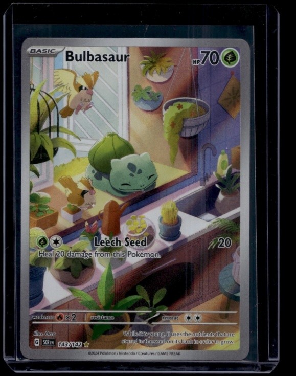 Pokemon TCG Bulbasaur 143/142 Stellar Crown Illustration Rare NM