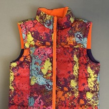 Nike Puffer Vest Kids Large Colorful Reversible Quilted Pockets EUC Preppy