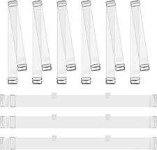 Clear Bra Straps  Back Straps Set Adjustable Invisible Non-Slip 9PCS Total