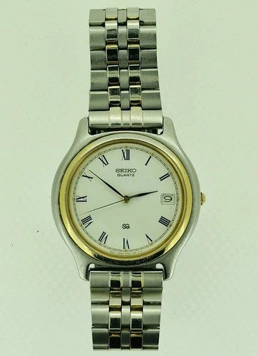Seiko Vintage Men's Quartz Watch 7N42-7011 Two Tone W/ Date 36mm -SPARES/ REPAIR