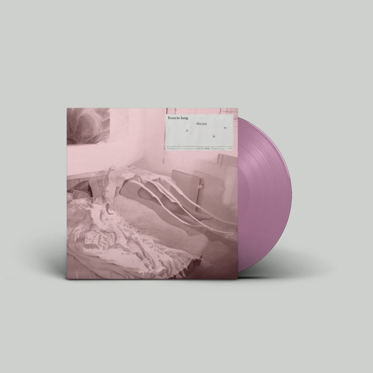 Francis Lung ‎– A Dream Is U (Sealed New Pink Vinyl LP Record) 1 bent Corner 113