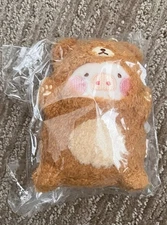 Authentic Toyzero+ Lulu The Pig Plush Teddy Bear Costume Keychain Pendant