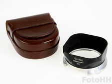 ROLLEI BAY / BAJONET III Germany LENS HOOD WITH ORIGINAL LEATHER CASE INCLUDED