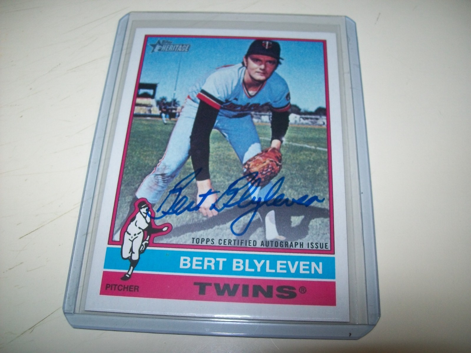 2025 TOPPS HERITAGE REAL ONE BERT BLYLEVEN SIGNED AUTO #76RO-BB MINNESOTA TWINS