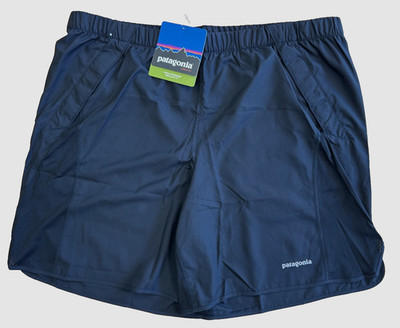 Patagonia Mens Trail Chaser Running Shorts XL Black