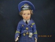 Antica bambola Lenci 14" - uniforme aeronautica militare originale, etichettata