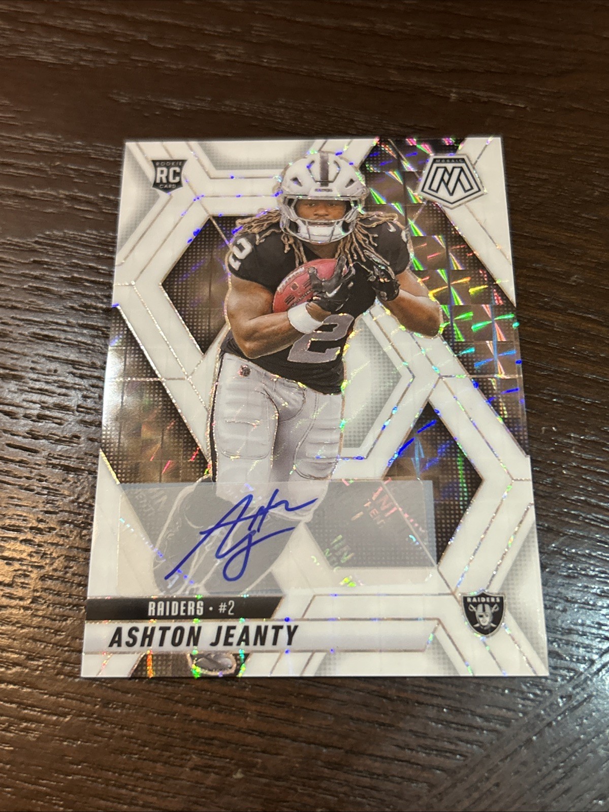 Ashton Jeanty 2025 Panini Mosaic Rookie Auto White 3/25 #345 🔥🔥