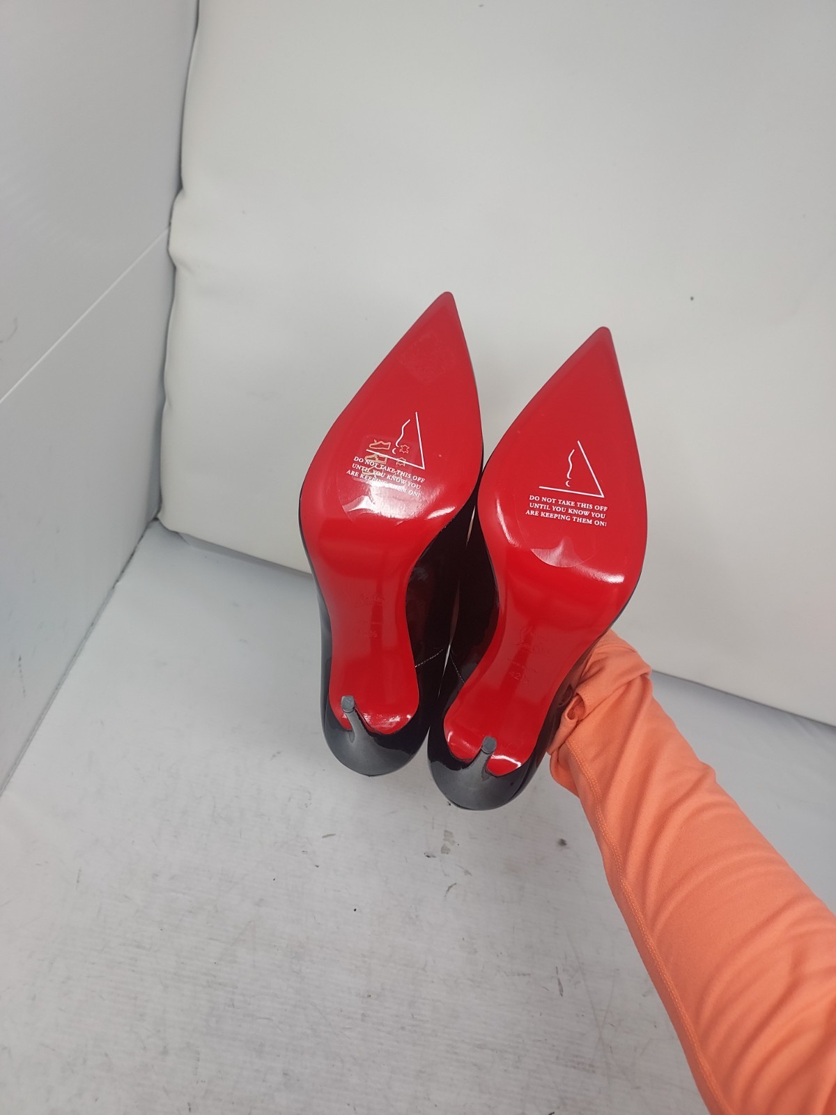 Christian Louboutin EU 42.5 US 12.5 Women NEW So Kate Black Patent Leather Pump