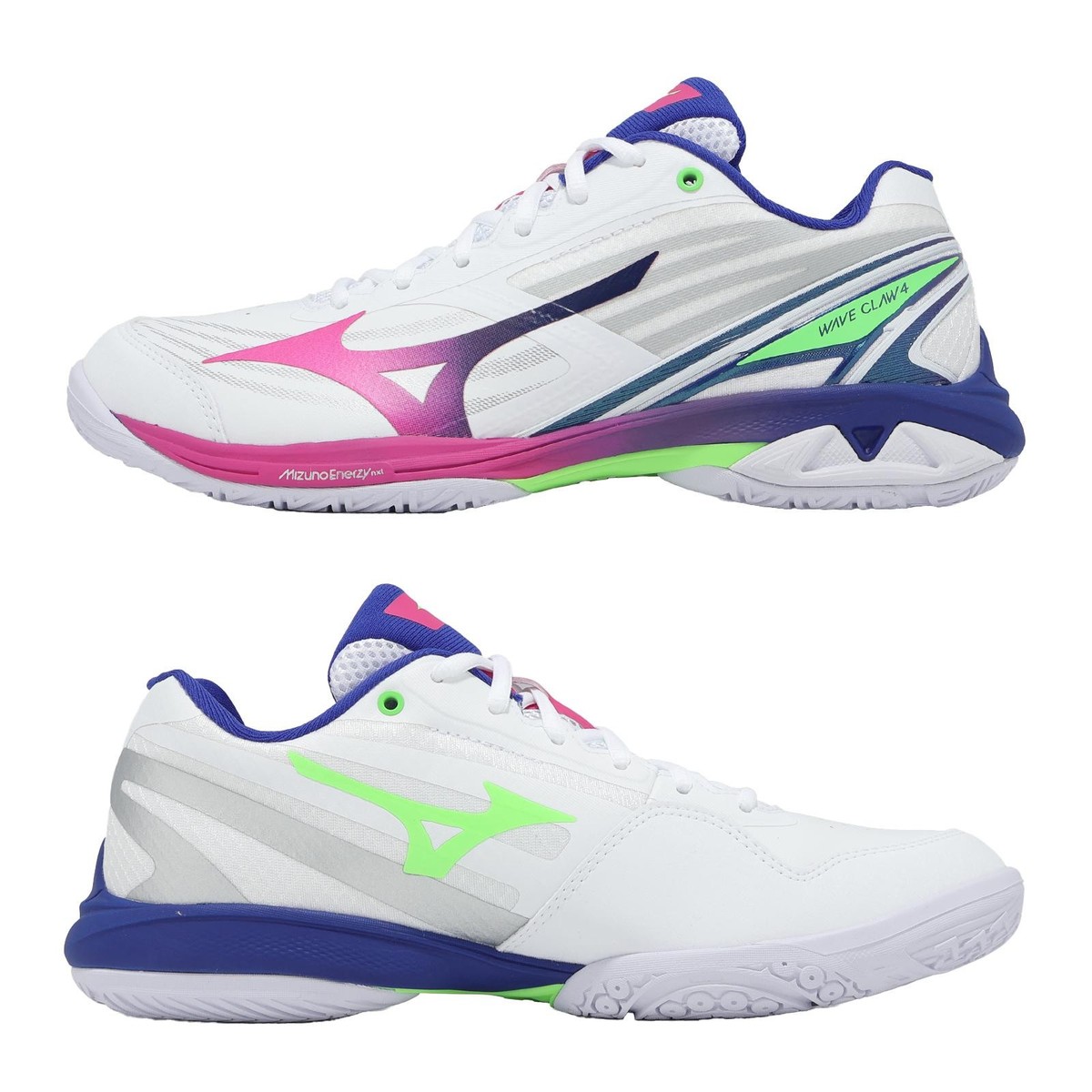 Mizuno Wave Claw 4 Wide White Multi Men Unisex Badminton Shoes