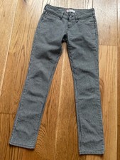 LEVI'S 473 JEANS DENIM DONNA SKINNY FIT A RIGHE BIANCO E NERO W28 L32