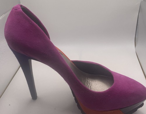 Rachel Roy rosa Wildleder Plateau Barbie Core Stripper Pole Dancer High Heels Schuhe - Bild 4 von 12