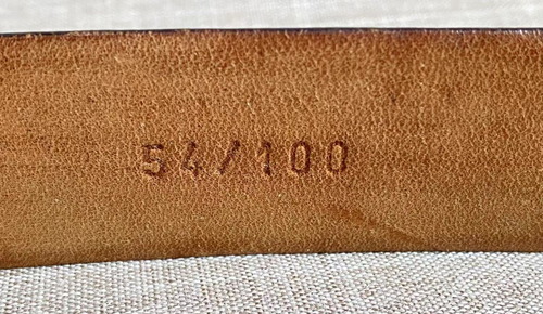 Vintage Canali Men’s Long Black Adjustable High Quality Calfskin Leather Belt - Picture 18 of 20
