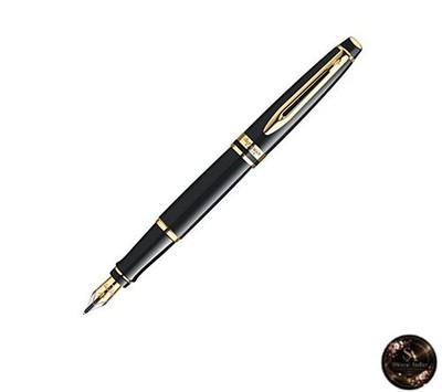 WATERMAN Expert Essential Füllfederhalter feine Feder (F) schwarz GT S2243112...