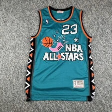 NBA All Stars Jersey Mens XL Teal Mitchell & Ness Jordan 23 Hardwood Classics