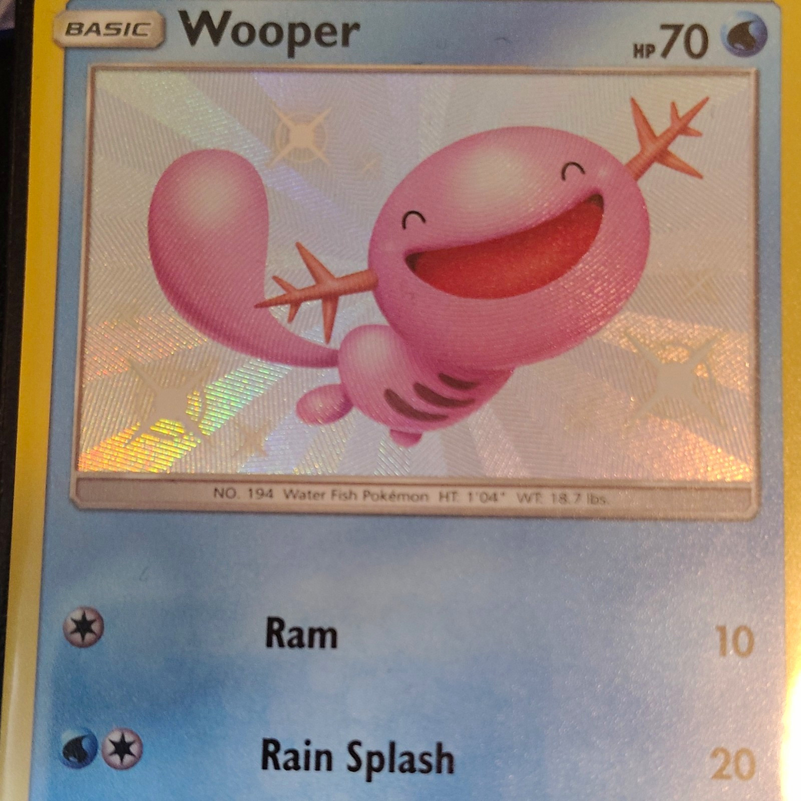The Pokémon Company Wooper Hidden Fates SV9/SV94 English 70HP Reverse Holo